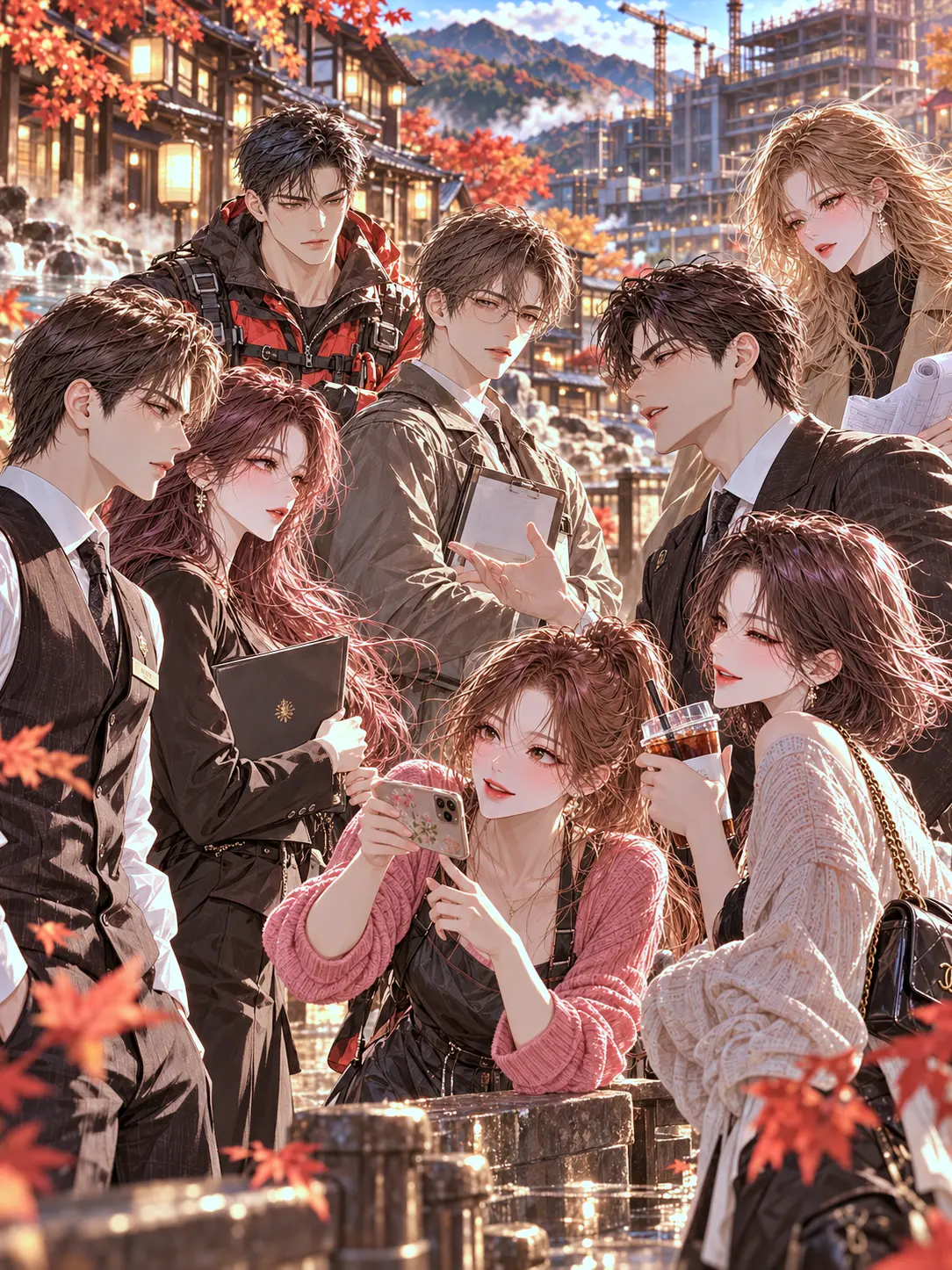 BB_Studio의 紅葉の季節、ウンゲ《温泉街》