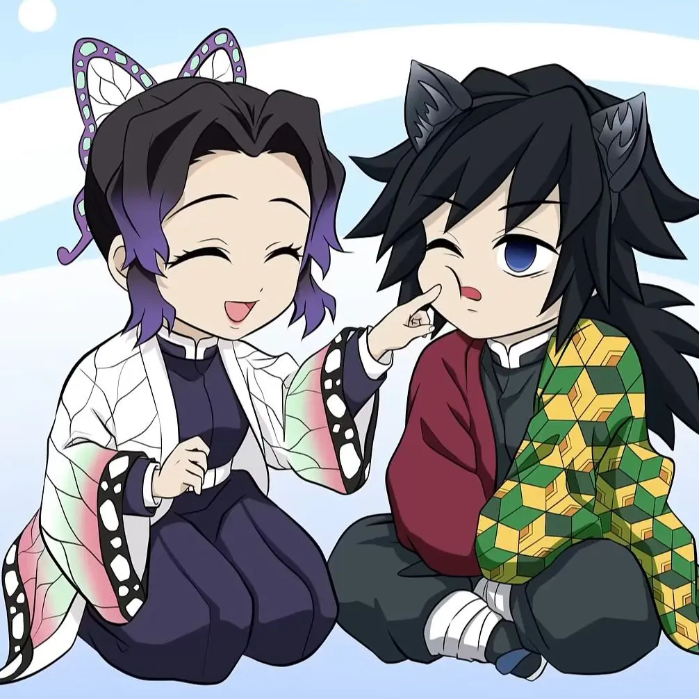 BraveRake4941의 바닷가에 간 기유와 시노부