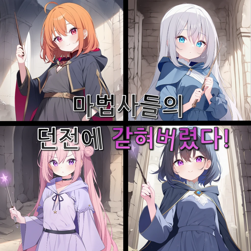 마법사들한테 감금당해버렸다..