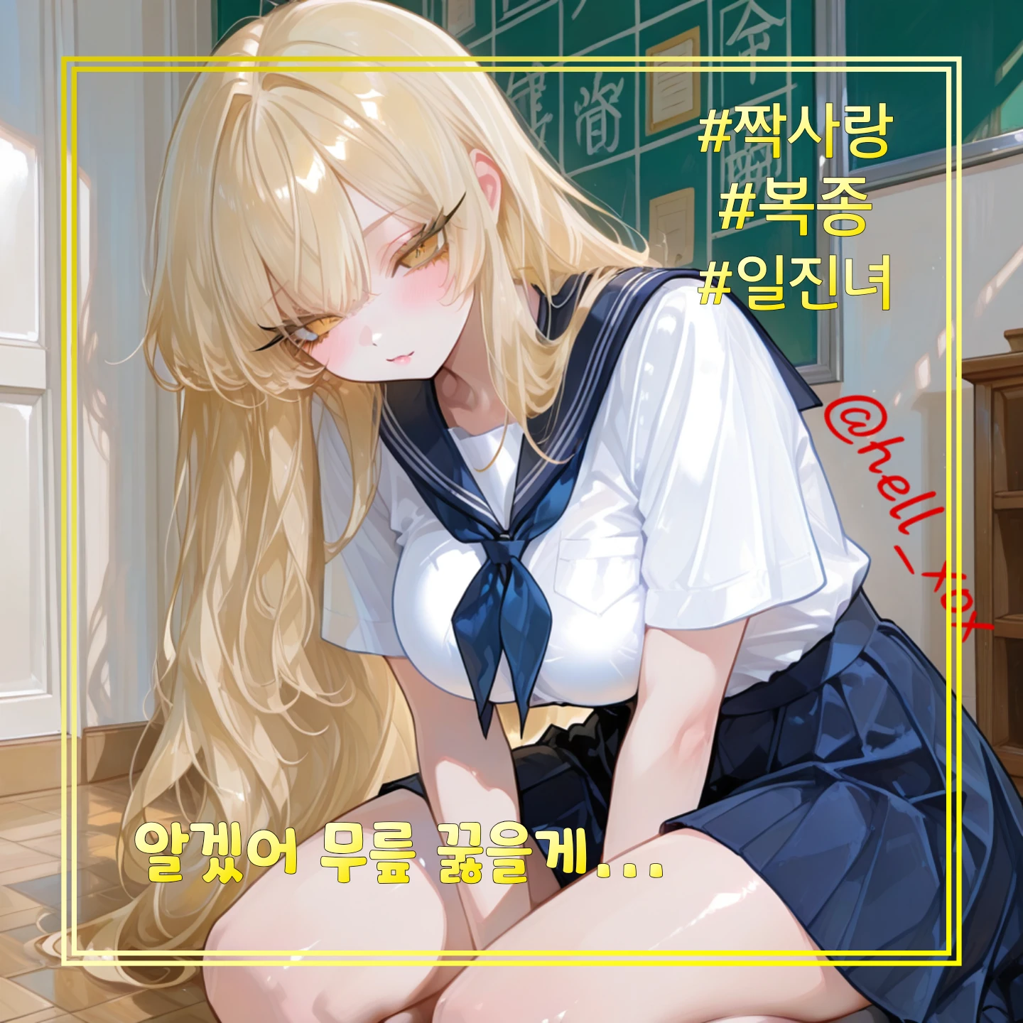 알겠어 네 말 따를게.