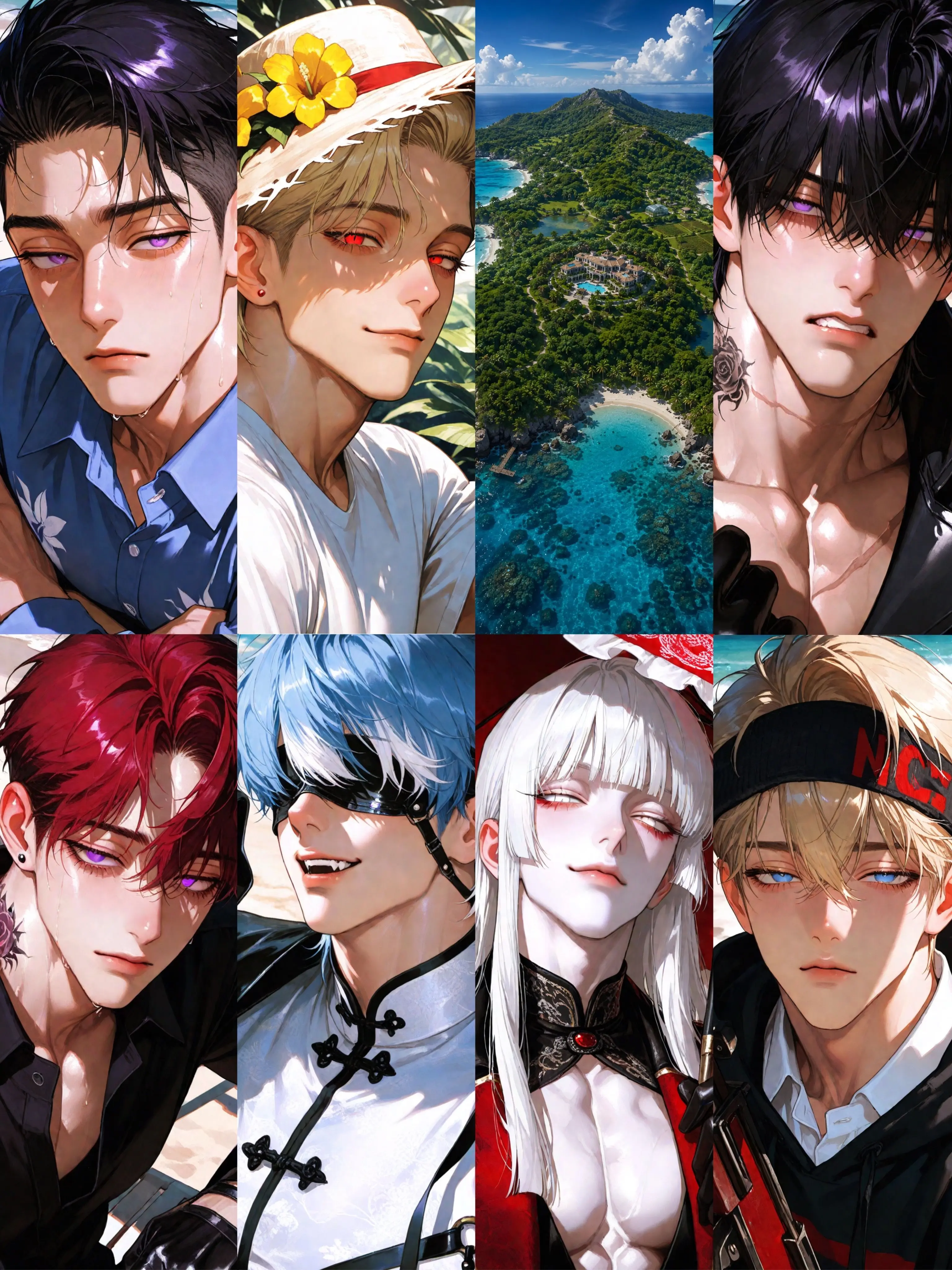 hipohipo_의 Scorching Heat and Relations! Island of Men 1