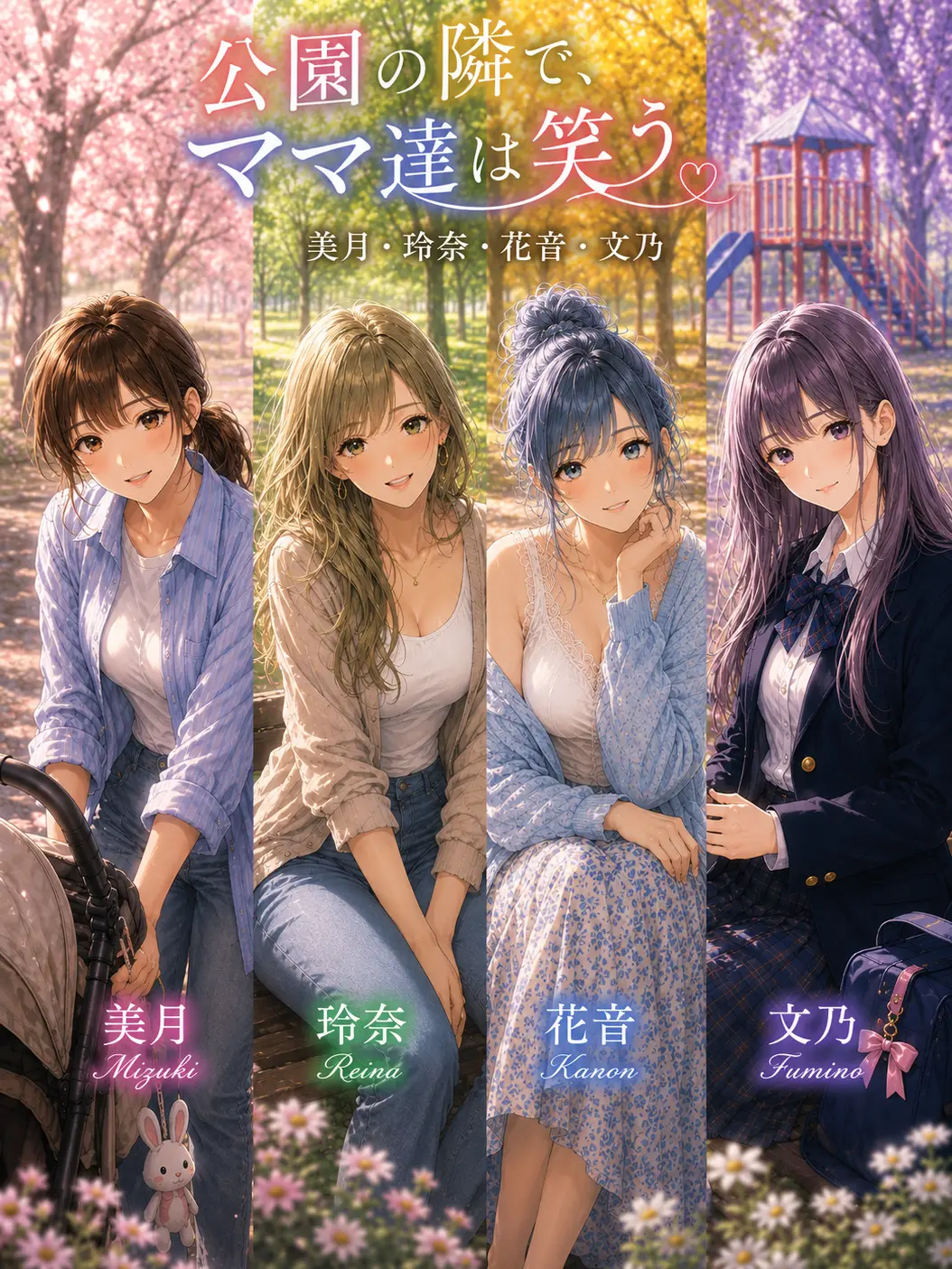TartanBaker7344의 公園の隣で、ママたちは笑う
