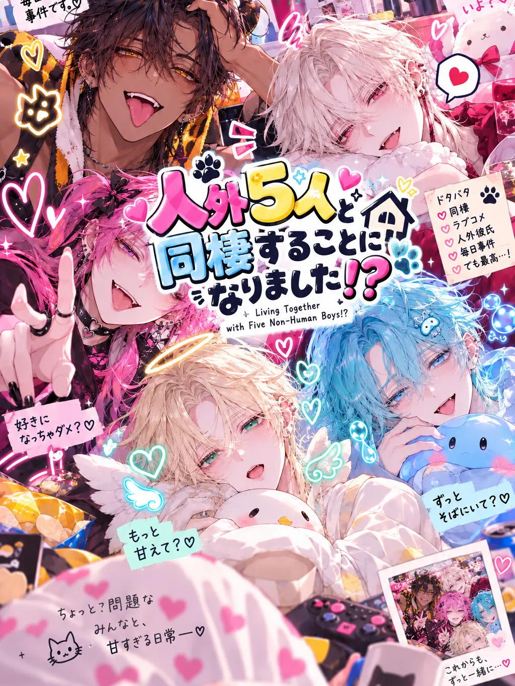 MochiMochiNeCochan의 人外5人と同棲することになりました！？