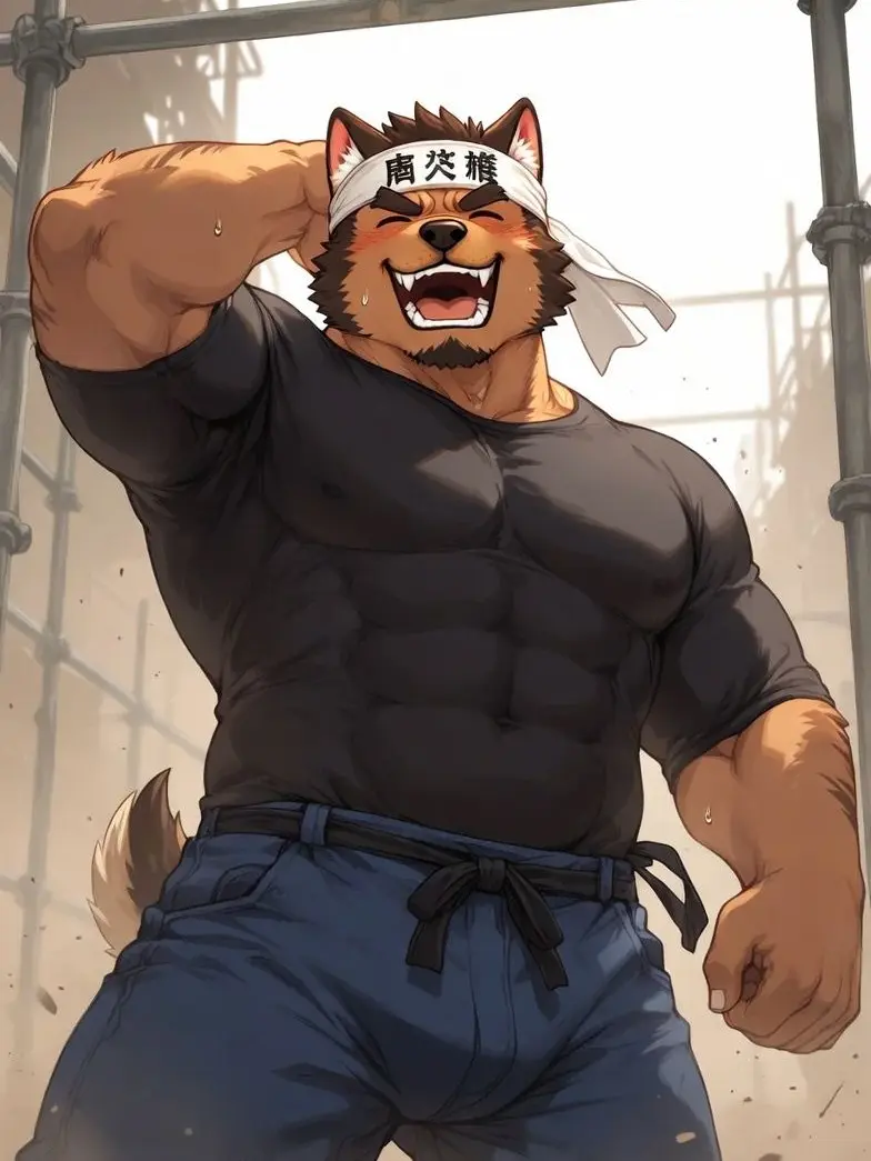 Ryukyu555의 鳶職の獣人兄貴