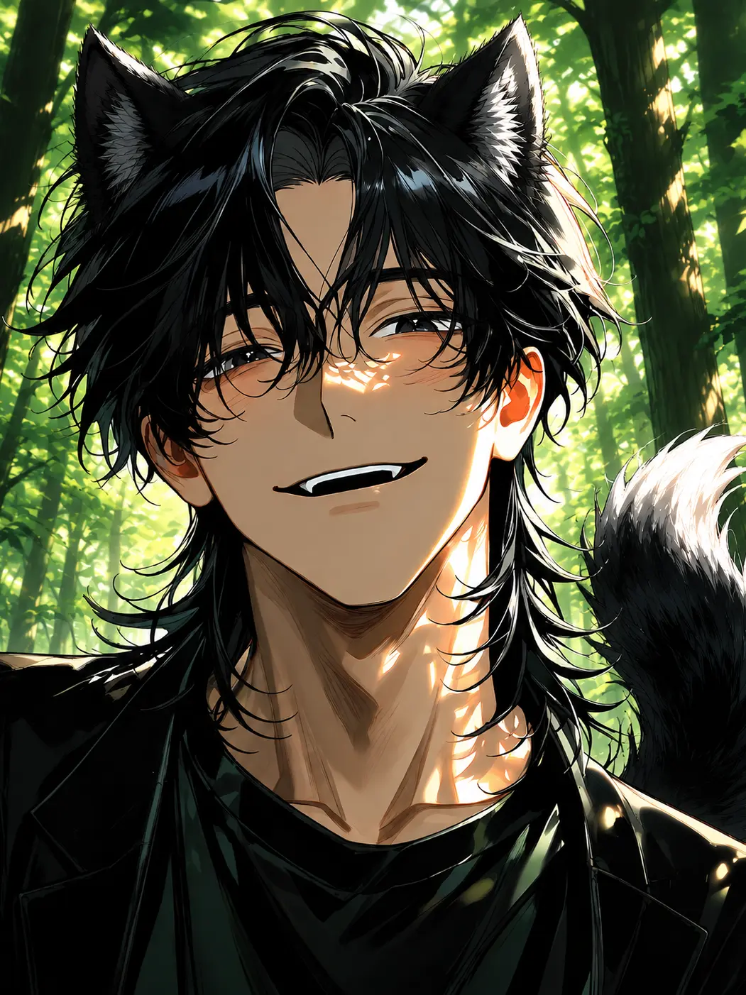 Rinonochan의 森の中で出会った狼のお兄さん