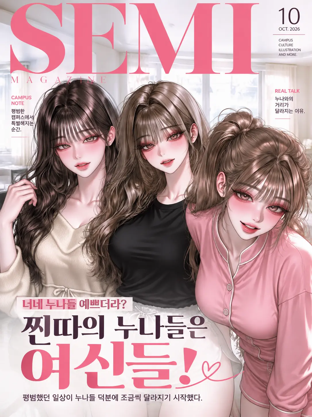 semi-real의 찐따의 누나들은 여신들!