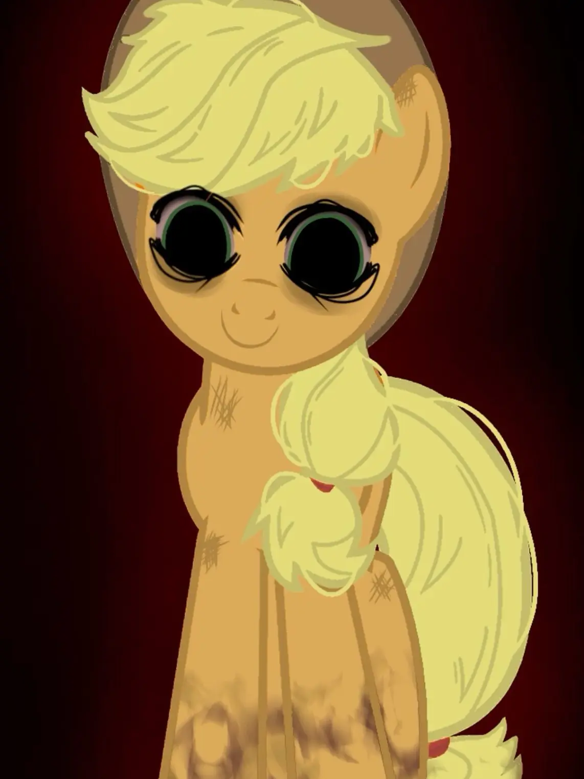 Anime_Dumdum의 Applejack Scary