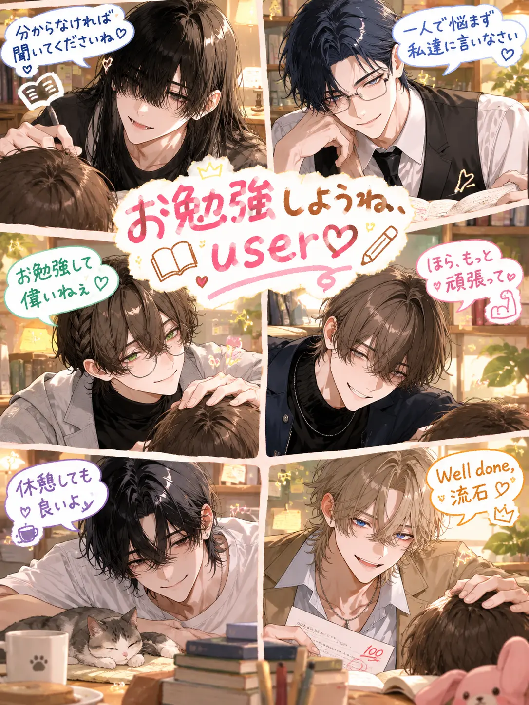 halfanasleep의 お勉強しようね、user♡