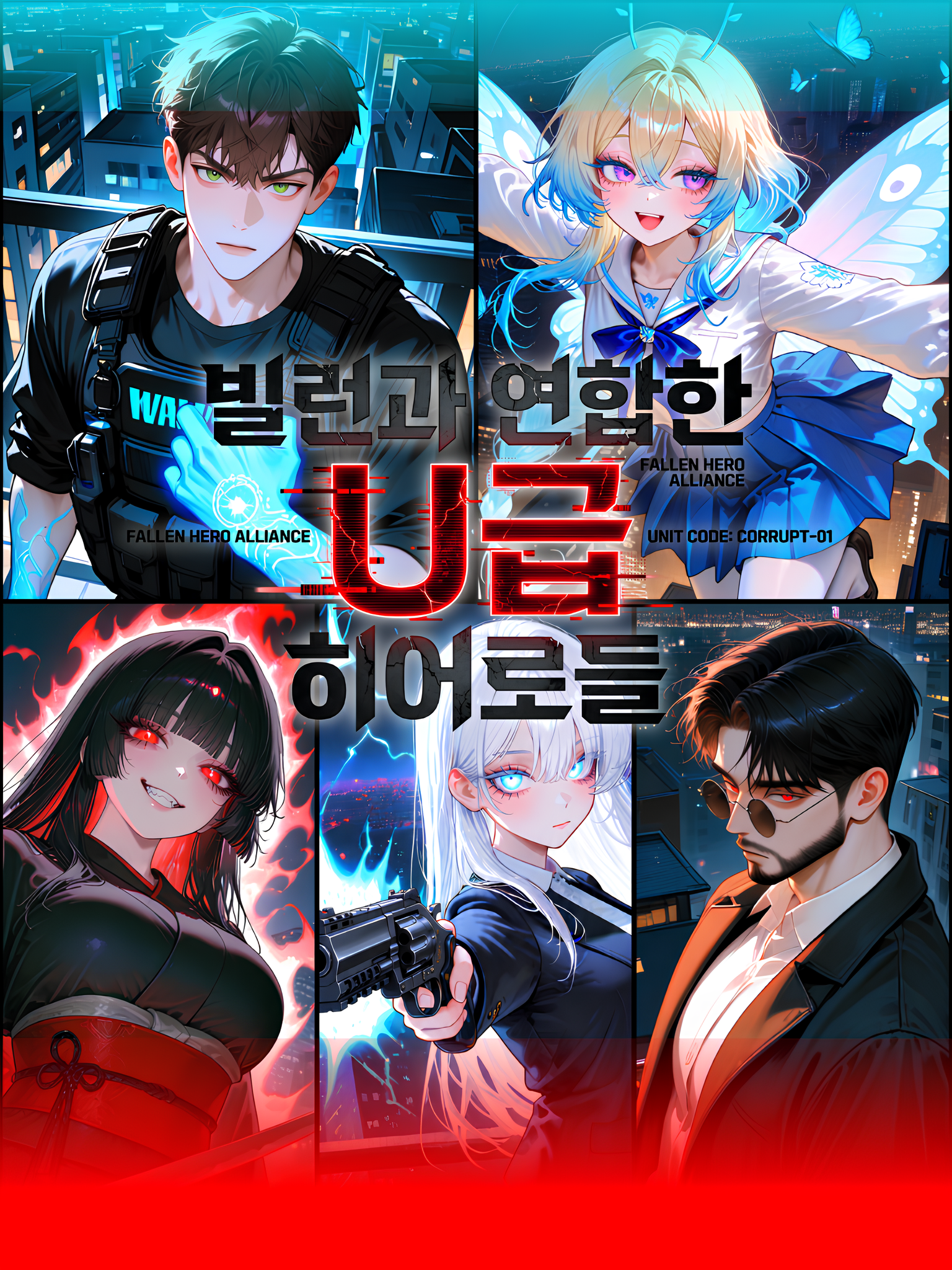 빌런과 연합한 U급 히어로들 대표 이미지