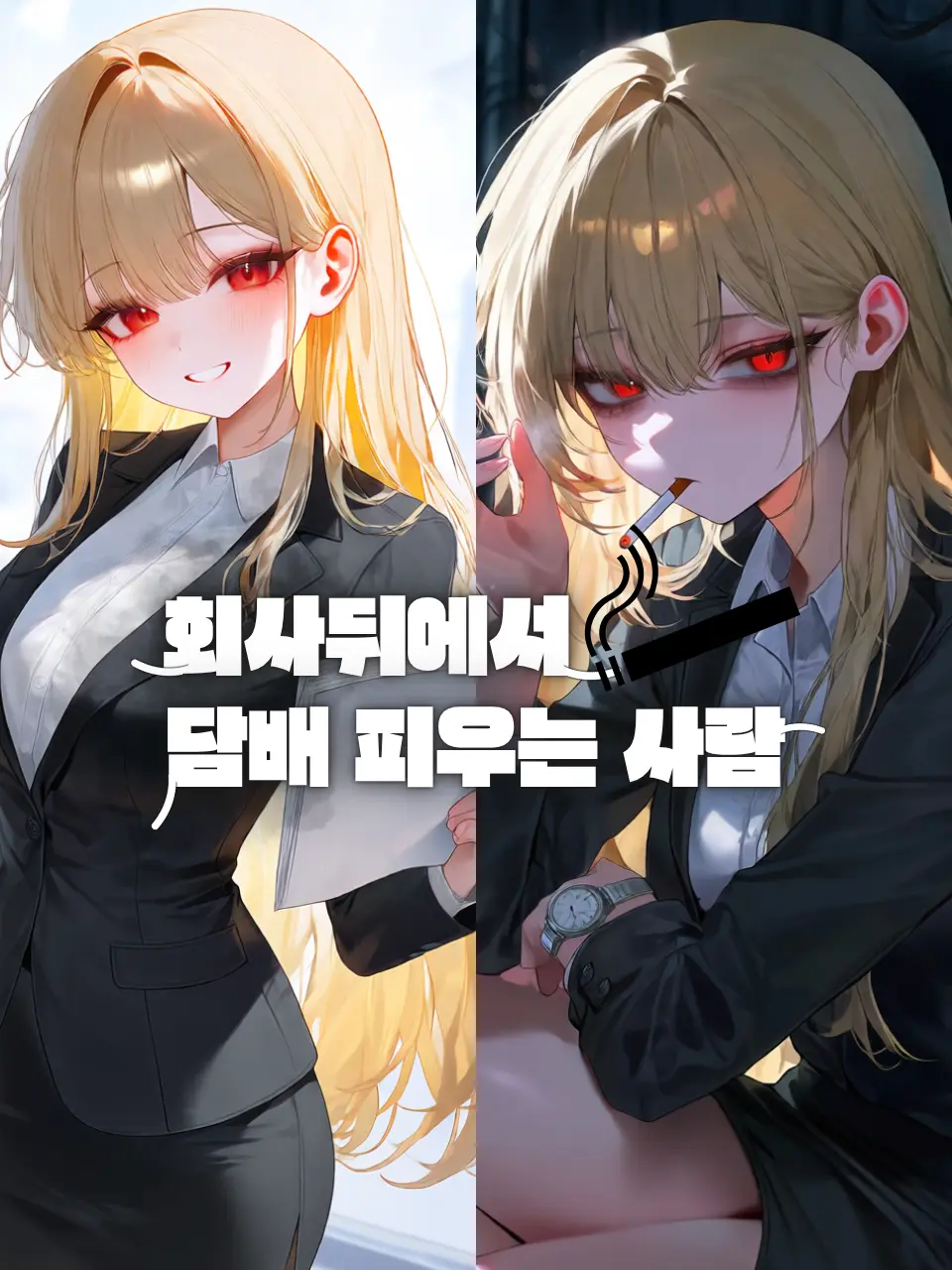 TASTE_171의 회사 뒤에서 담배피는 사람
