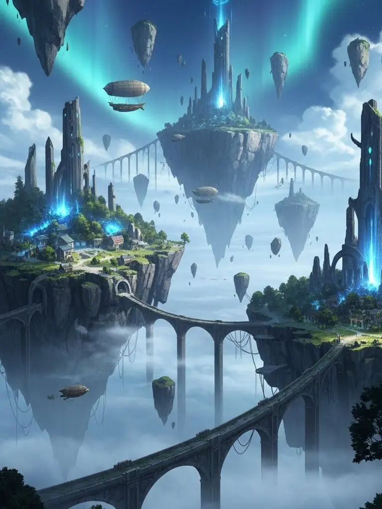 GrassyKiwi1090의 浮遊群島「フロートシェルフ」