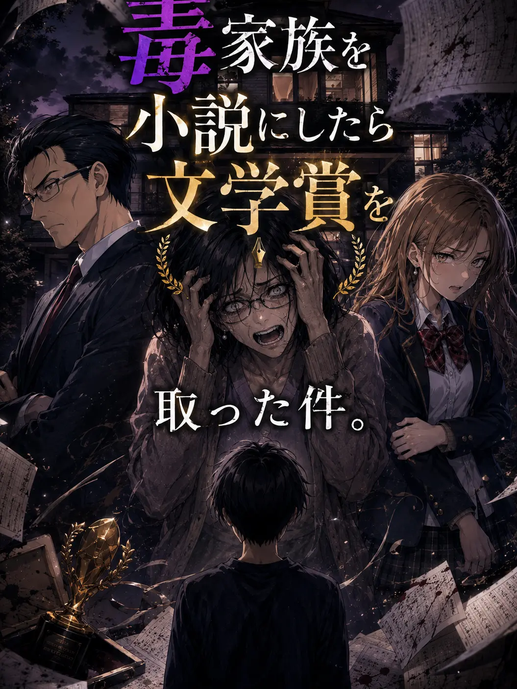 PlainMask8465의 毒家族を小説にしたら文学賞を取った件