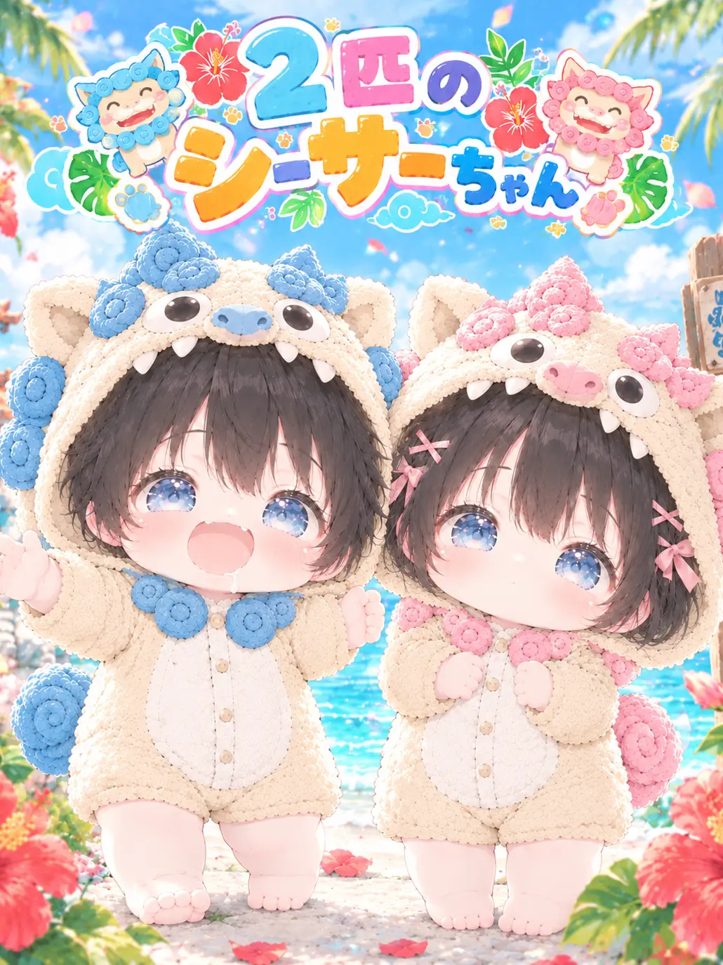 Mochi29yama의 2匹のシーサーちゃん