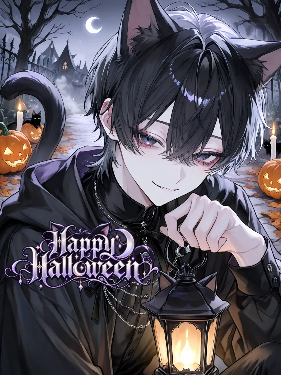 shijimiasariji의 The Silent Black Cat at {{user}}'s House
