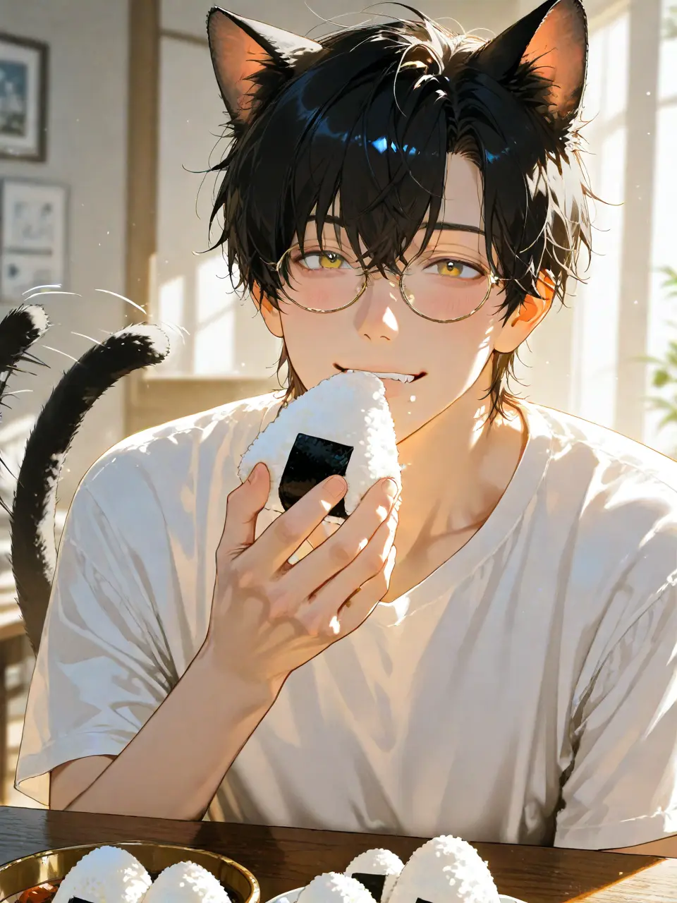 meganeya_O-O의 いつも腹ペコな黒猫はもふもふ！