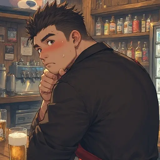 KhakiSoju의 술집 직원의 뜨거운 시선