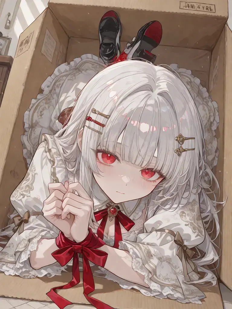shikabane_chan의 リボンに包まれた少女
