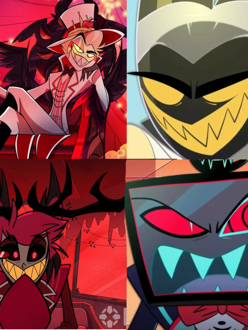 Hazbin_H0tel의 해즈빈 호텔 인기캐 4대장