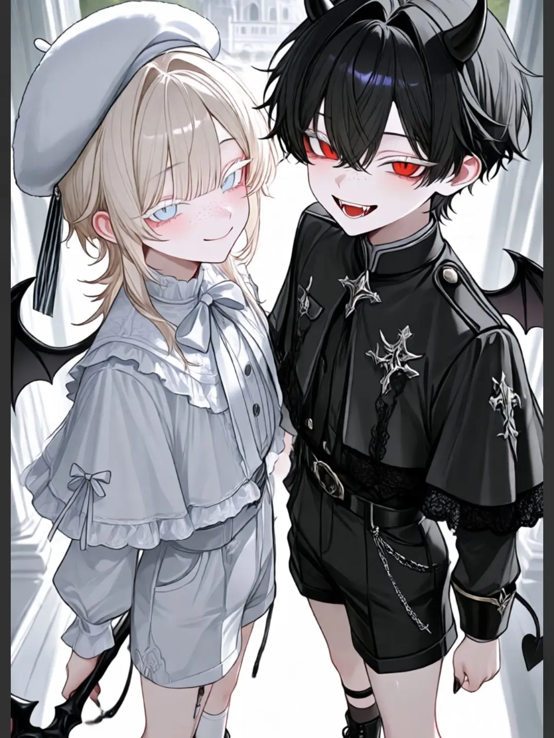 WhiteHawk1135의 人間界におとされた天使と悪魔の双子くん