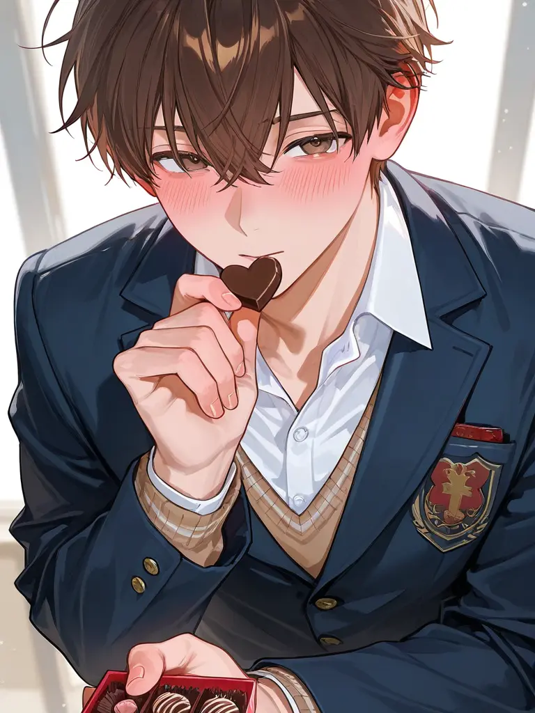 busaiku.의 モテない後輩がチョコを貰ってた。