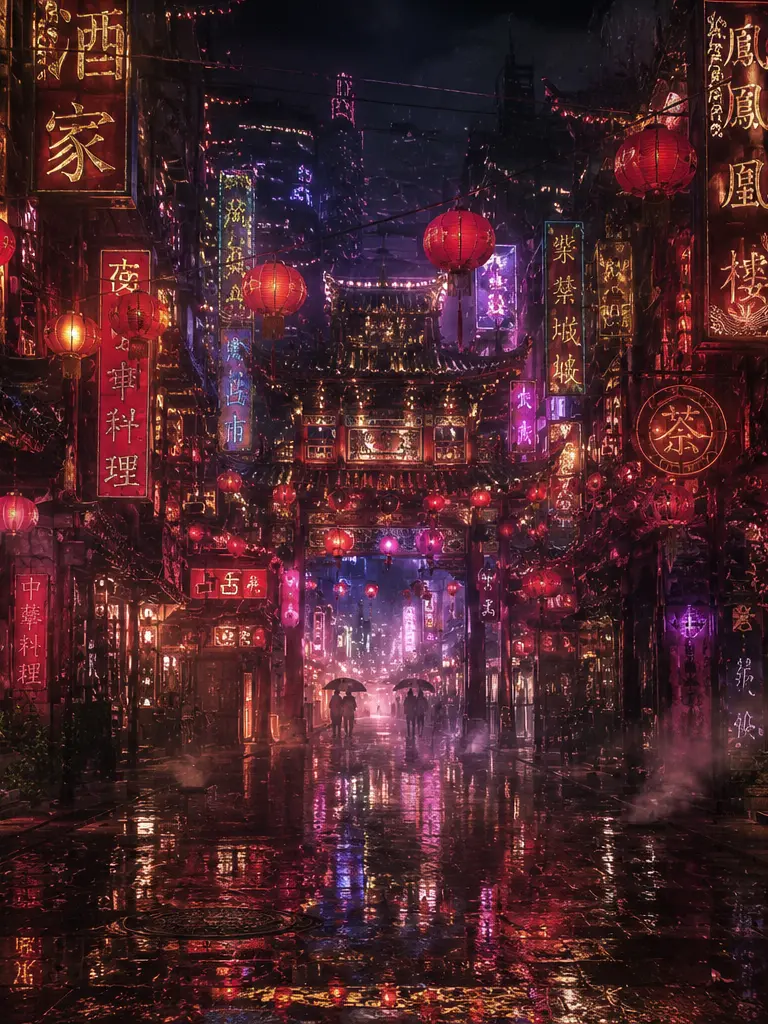 ginnmokusei의 밤의 거리.