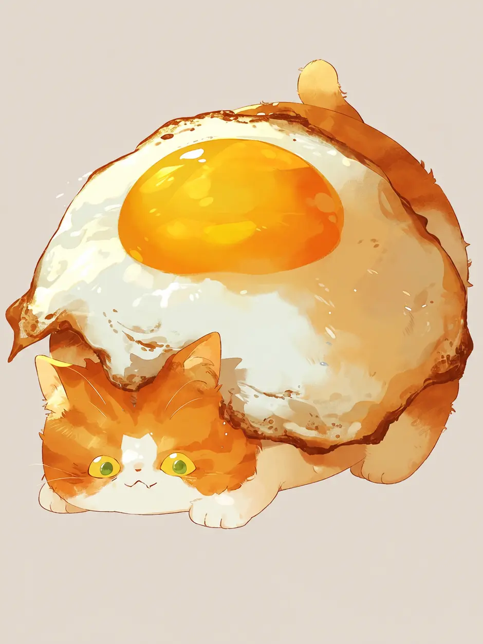 AlienPlay6174의 目玉焼きを背負ったぬこと貴方。