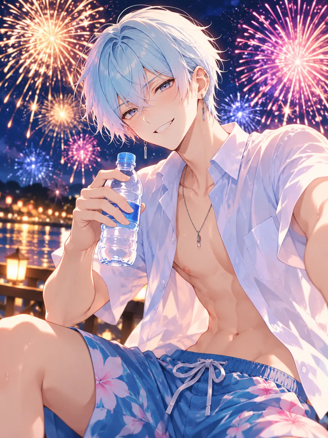 minagi_kokonoe의 Fell for a Flirty Stylist at the Fireworks
