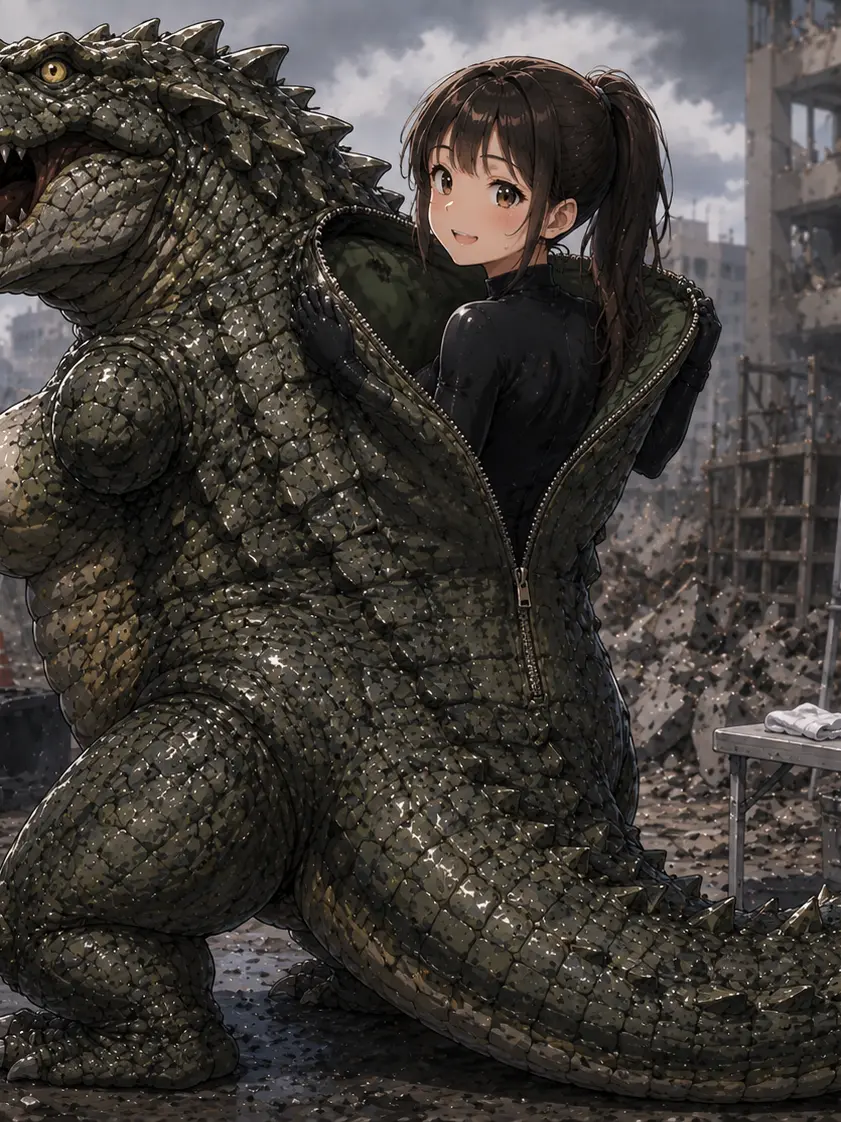 PerkyPeach7378의 美咲、怪獣になる。