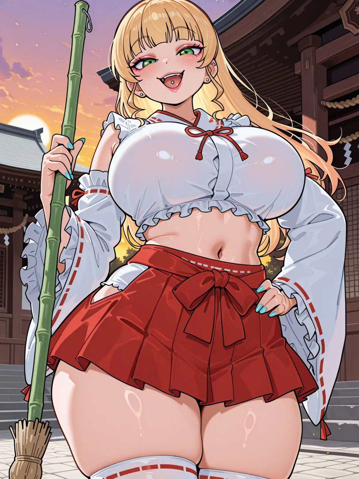 FoxFoxFox3의 金髪ギャル巫女さんのヒミツ！？