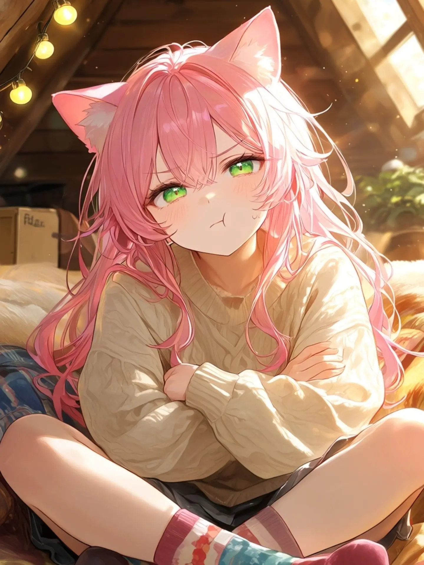 YLOFVR4VR의 There's a Pink-haired Kitty in the Attic