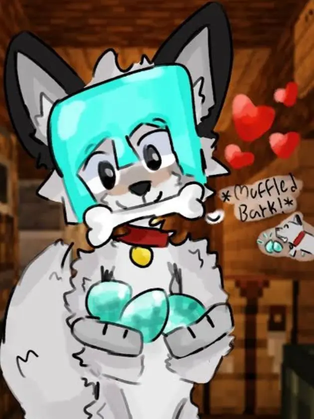 notheNextLeBron의 Anthro Minecraft wolf TF