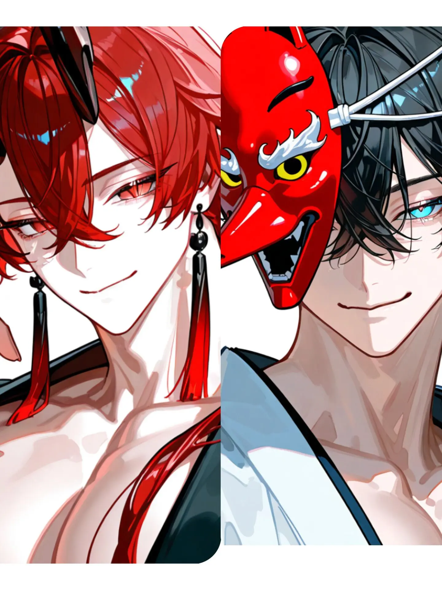 Hakua_Luki의 妖怪2人に"好かれてる"祓い屋