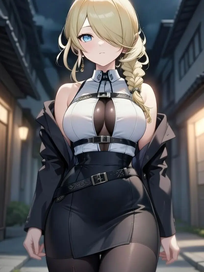 HomelyGate2823의 露出狂を制裁する金髪クールお姉さん