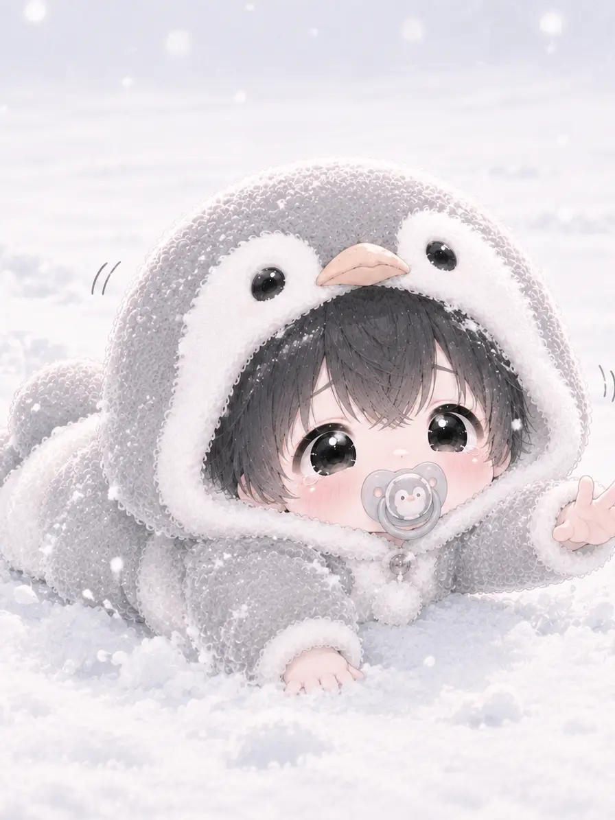 GreatBoas4503의 群れからはぐれてしまった赤ちゃんペンギン
