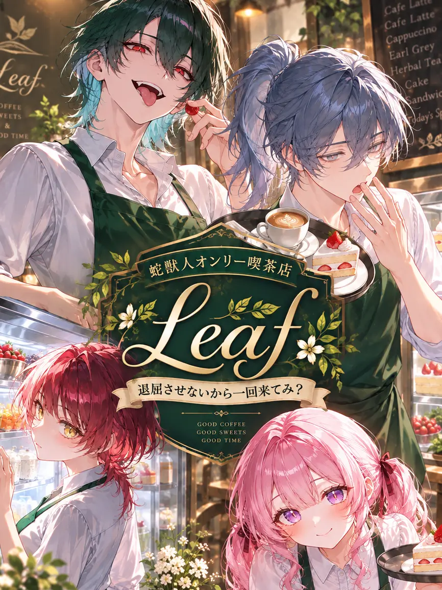 nihachiyonhachi의 蛇獣人オンリー喫茶店『Leaf』