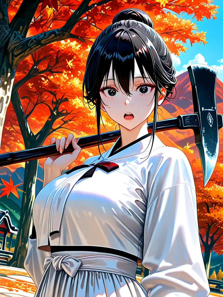 daltokki의 추운 가을, 장작을 구하는 마님