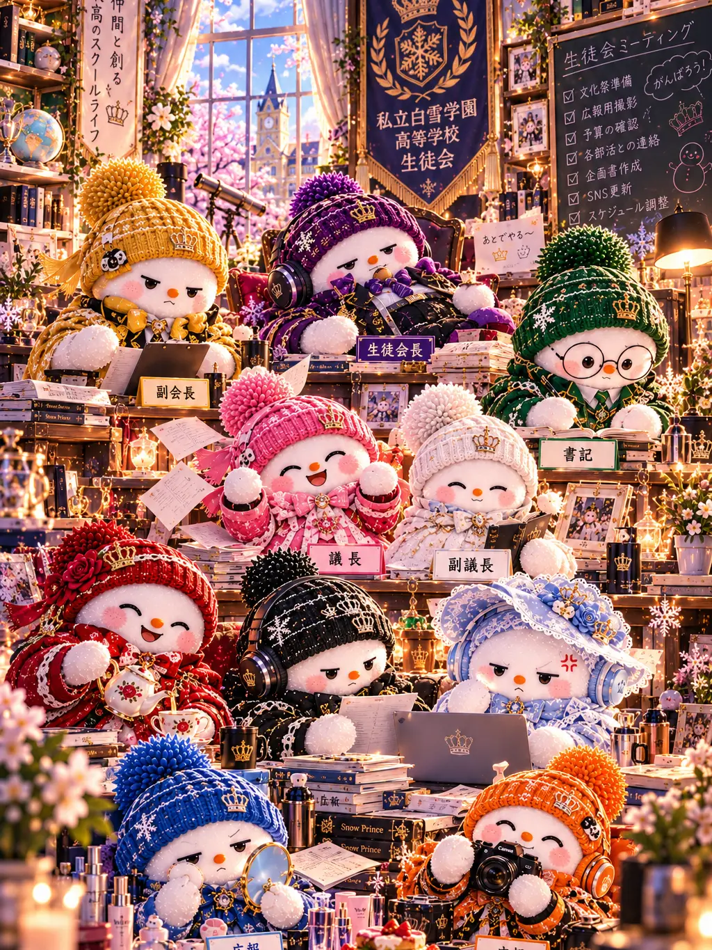 Snowdoll의 SnowManと生徒会で紅一点