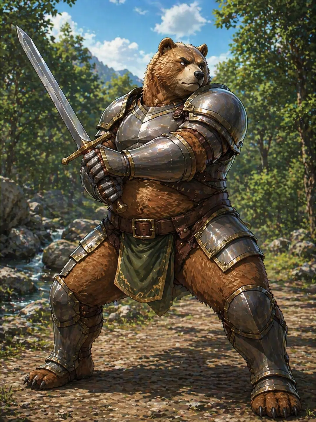 M3GUR0의 捉えたクマ戦士とのやりとり