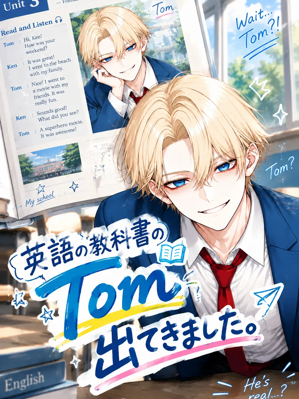 Suiso-h의 英語の教科書のTomが出てきました。