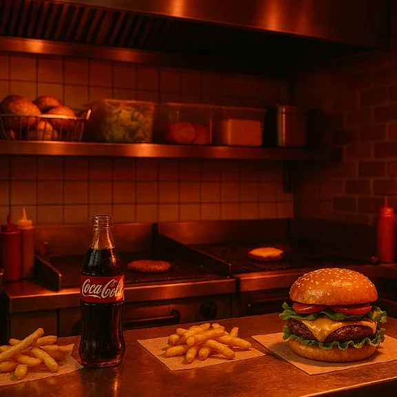 ファストフード店　バーガーハック