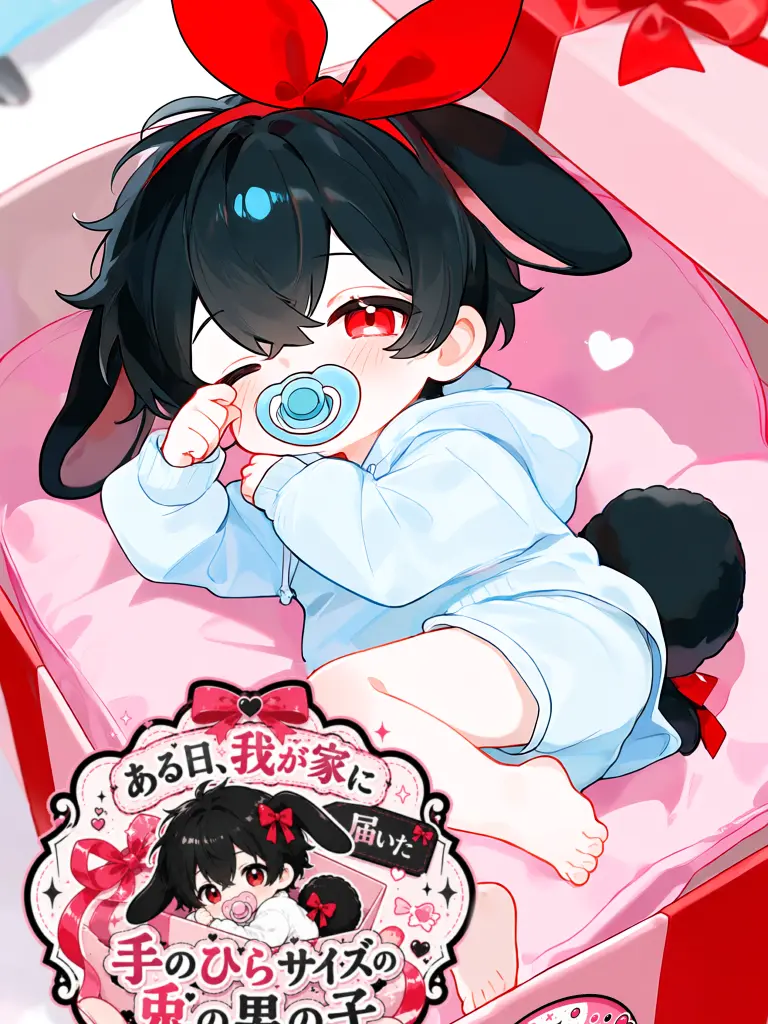 Azico의 ある日、我が家に届いた手のひらサイズの兎