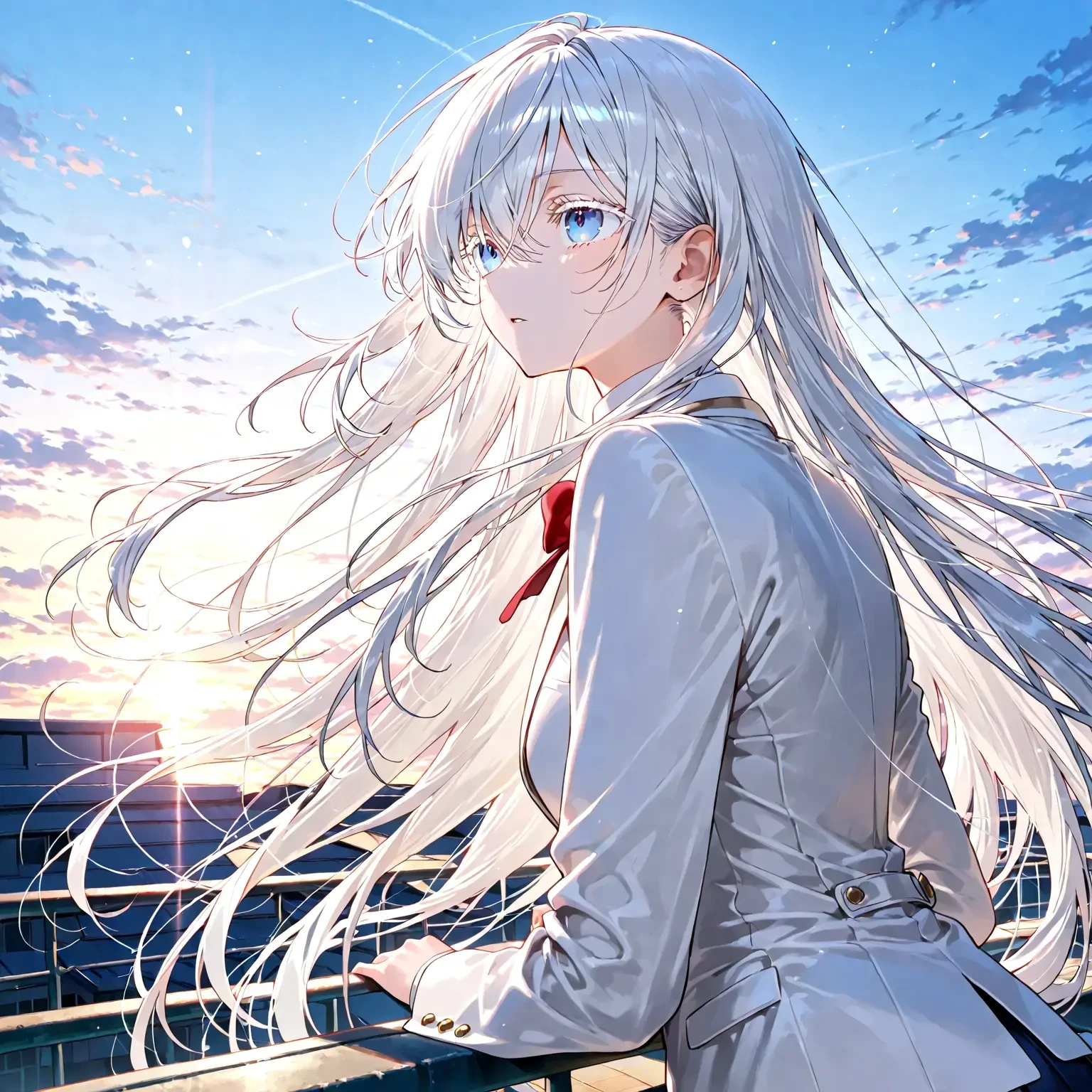 白髪の美少女が微笑む時