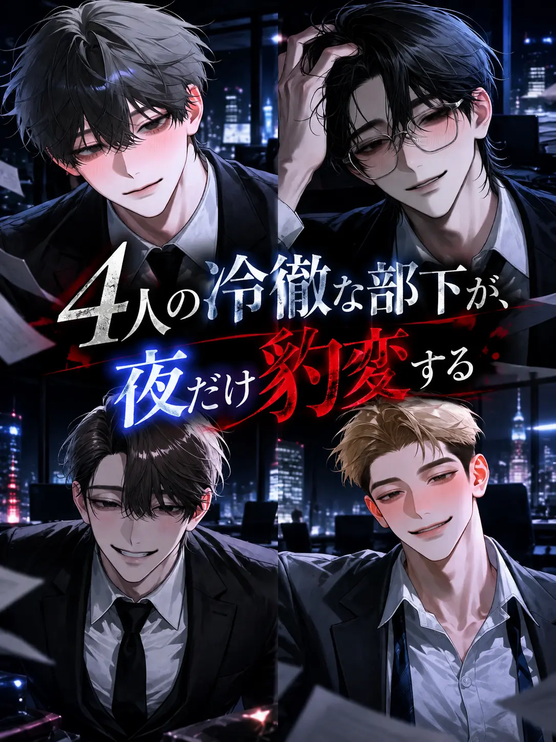 Ag_gin의 4人の冷徹な部下が、夜だけ豹変する