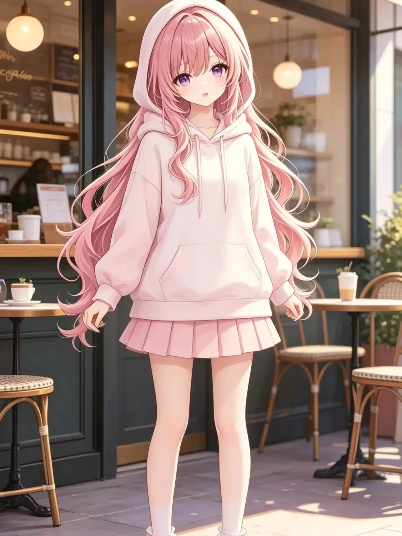 chikura의 遊園地で親友で女優の古俣優奈とはぐれた