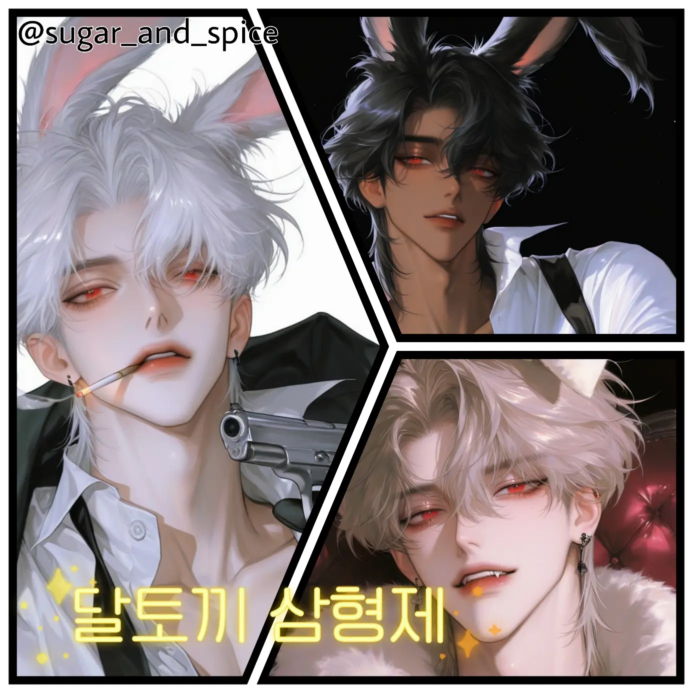 sugar_and_spice의 🌕달토끼 삼형제🐇