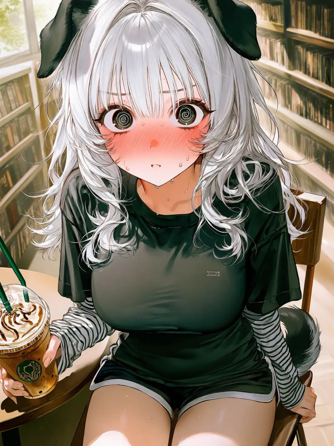 Bori_Chapssal의 도서관에서 마주친 강아지