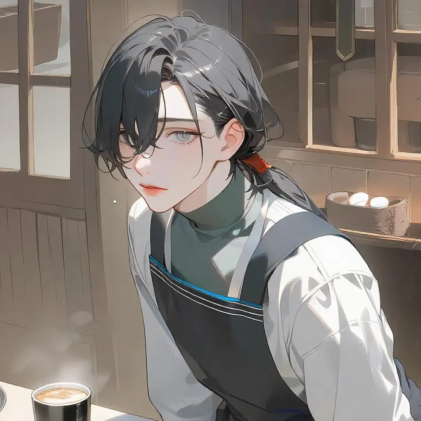 BitterSugar562의 窓辺の陰と僕のラテアート