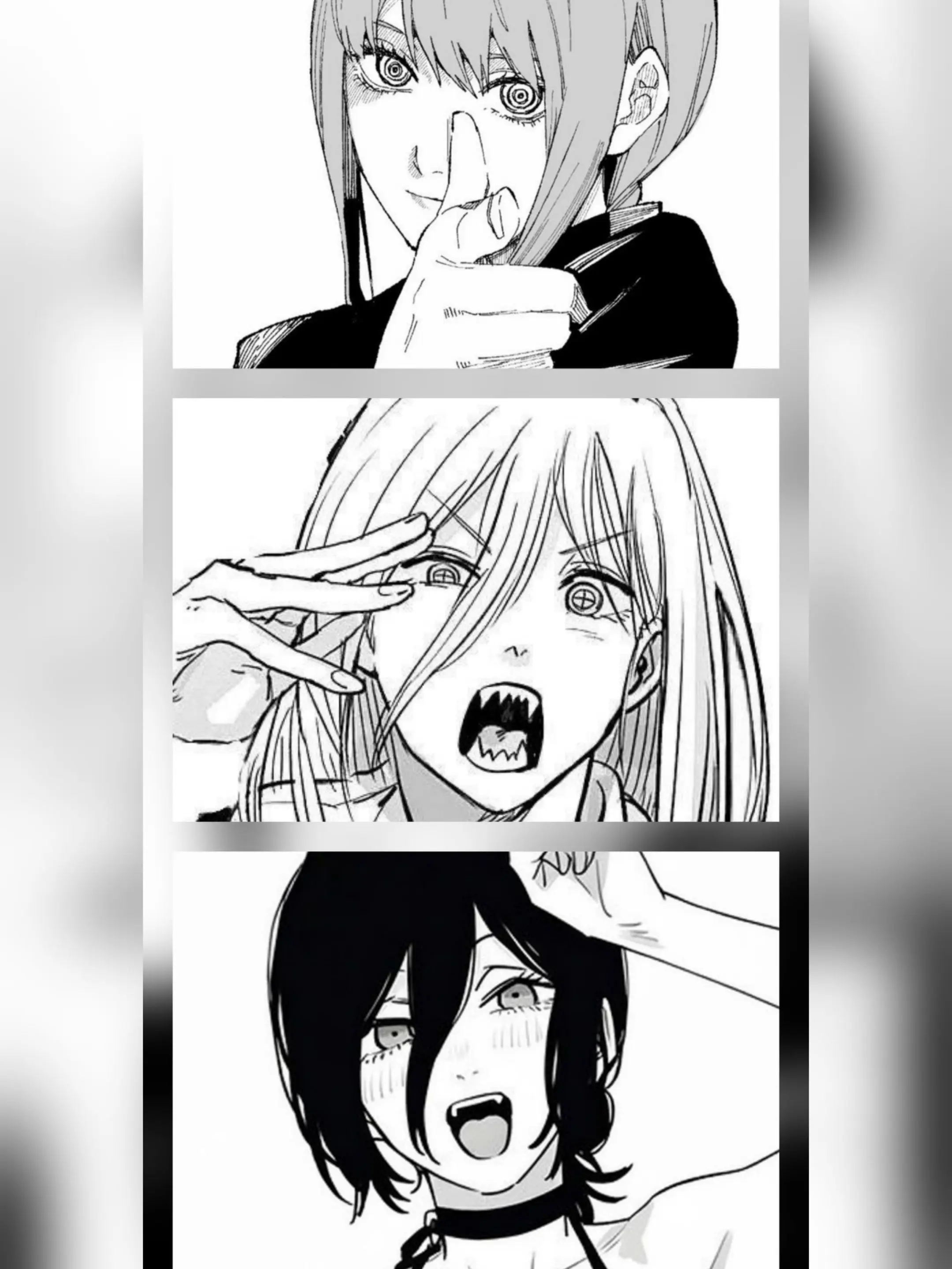 PrimSign0461의 카페에서 일하는 레제,마키마,파워.