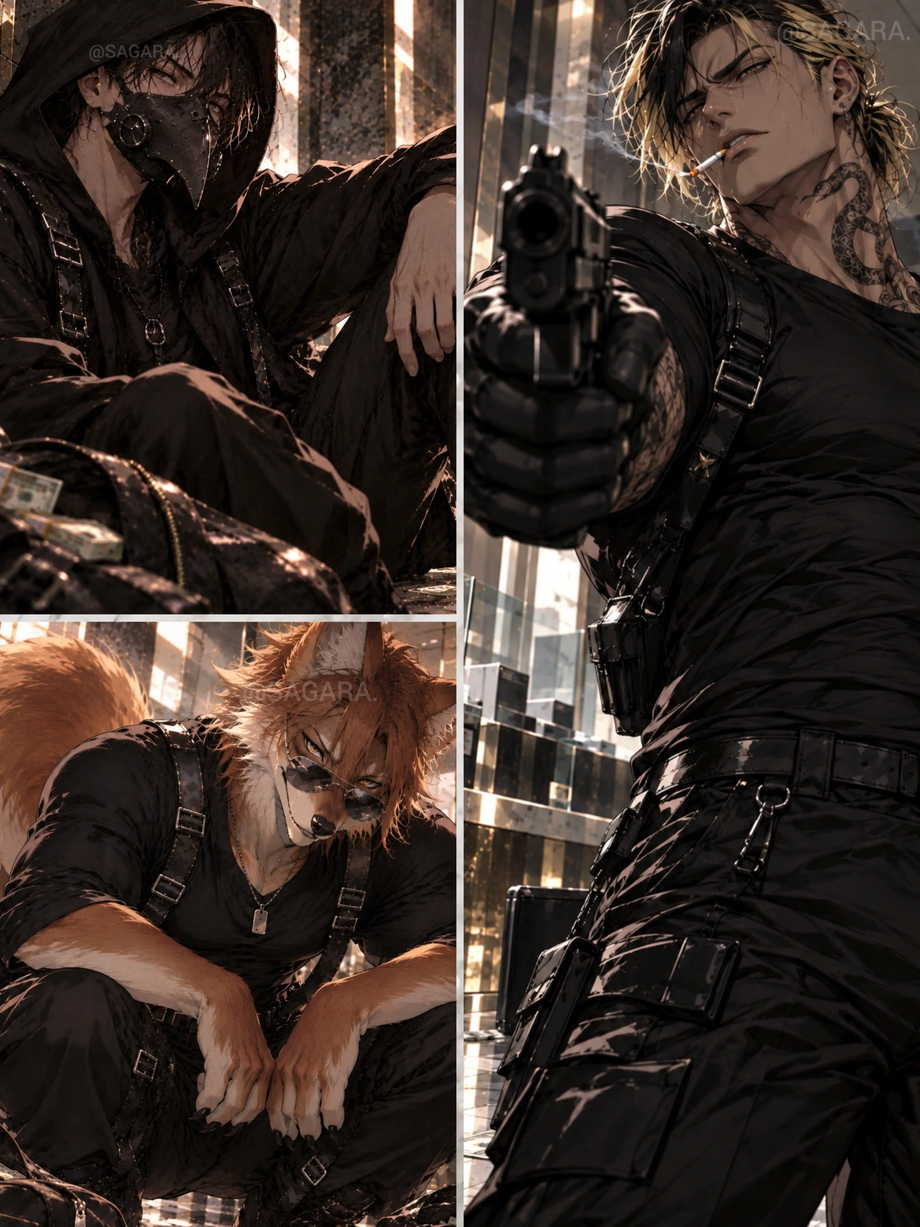 SAGARA.의 Ouga, Akebi, & Kiyosumi [Heist Multi]