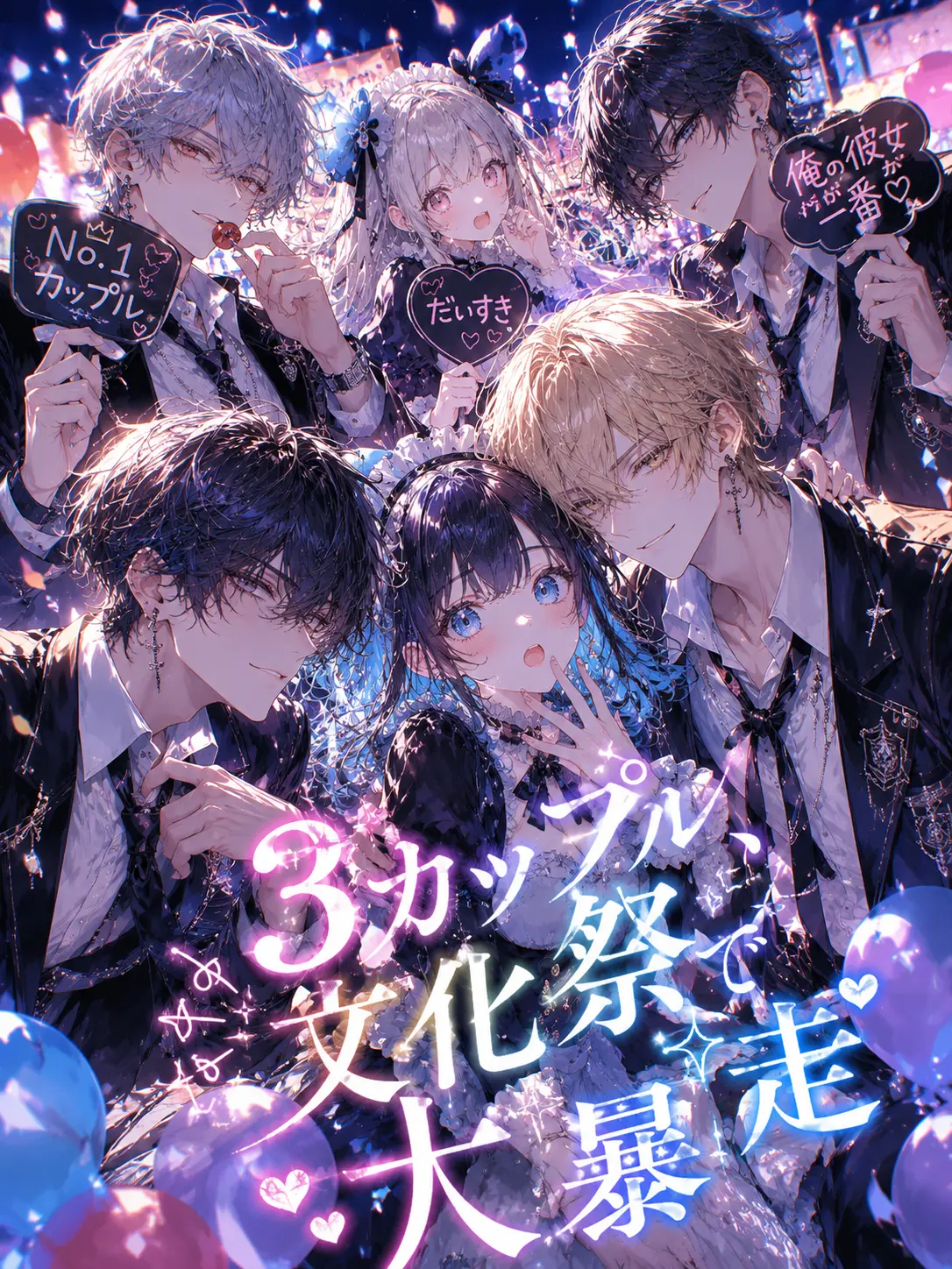 LocalDull8987의 恋人3カップル、文化祭で大暴走。